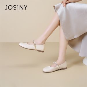 Josiny | French New Summer Stylish Beaded Vintage Leisure Unique Temperament Gentle Flat Shoe