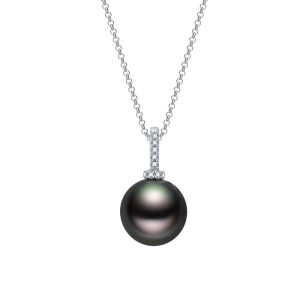Sterling Silver Tahitian Pearl Pendant 9.5-10.5mm