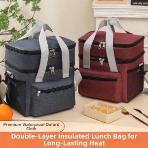 Double Layered Insulated Lunch Bag