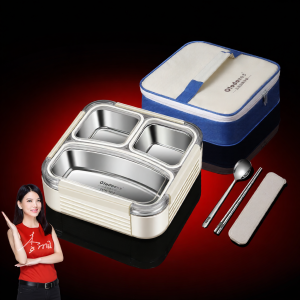 Olodo | Insulated Lunch Box for Students & Office Workers 304 Stainless Steel Compartment Sealed