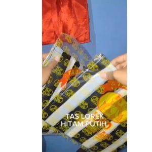 KRESEK LOREK HITAM PUTIH HDPE MURAH BERKUALITAS HIGIENIS KUAT TIDAK BERBAU ISI 27 BERAT 145 GRAM