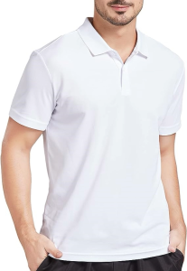 ManStyle-a Mens Plain Black Short Sleeve Polo Shirt Casual Formal Office Summer Top