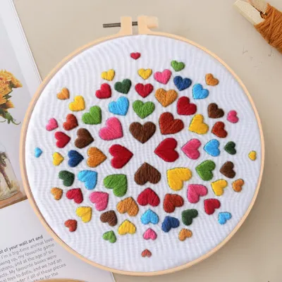 Animal Landscape Stitching Sewing Kit Included Hand Embroidery Kit For Adults Embroidery Kit Accessories & Hoop Gift