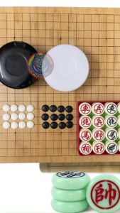 Combo Chơi Cờ Tướng + Cờ Vây Cùng Bàn Cờ Trúc 2 mặt