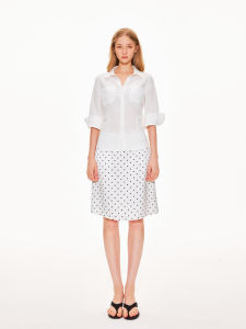 Apea | Vinegar Acetate Satin Dotted Half Skirt