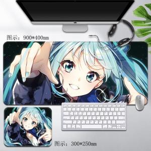 Bandai | Hatsune Miku Wedding Dress Anime Extended Gaming Mouse Pad Non-Slip Anti-Dirt Large Desk Mat