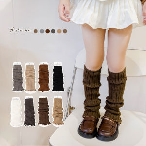 Fashion Childrens Leg Warmers Knitted Soft Leg Warm Long Socks Kids Girls Elegant Warm Socks Accessories Winter Autumn 3-12Yrs