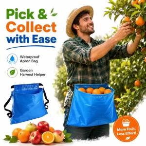 Fruit Vegetable Picking Apron Fall Harvest Waist-type Vegetable Picking Bag Outdoor Orchard Garden Apron Harvesting Waist Bag