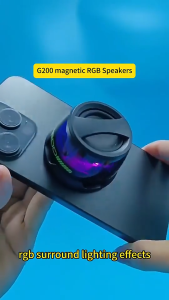 Magnetic Bluetooth Speaker With RGB Light: A Compact Portable Speaker & Bluetooth 5.3 Subwoofer