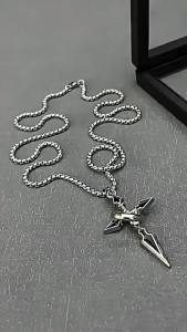 YoPo Fashion Cross Pendant Necklace Mens and Womens Hip Hop Style Men Women Gift Jewelry Accessories