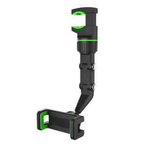 Rearview Mirror Phone Holders 360 Rotation Adjustable Universal Car Compatibility Secure Clamp Easy Installation Accessories