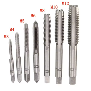 Hand Tap Set Mata Tap Alat Pembuat Drat M3-M12 7 PCS