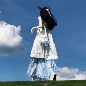 PEIZIXUAN | Đầm Mùa Hè Elegante Trắng Phong Cách Pháp