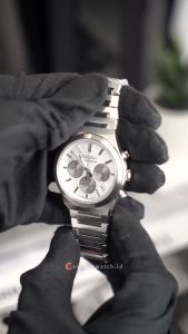 Jam Tangan Pria Seiko Chronograph SSB451P1 White Dial Silver Stainless Steel Band