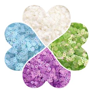 PET environmentally friendly French embroidery bead iridescent frosted handmade DIY sequin jewelry clothing accessories