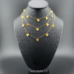 9K ITALY 375 คอทองคำแท้ พร้อมจี้ระย้า สร้อย