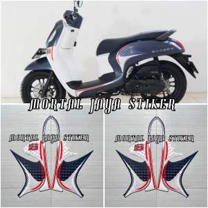 STIKER STRIPING LIS LES BODY MOTOR SCOOPY FI NEW 2024 FASHION