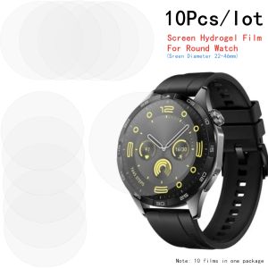 5pcs 10pcs Round Smart Watch Hydrogel Screen Protector Diameter 22- 43mm 42 41 40 39 38 37 36 35 34 mm Hydrogel Protective Film