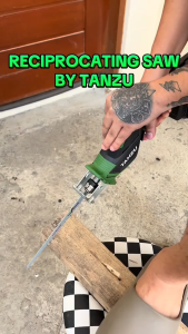 TANZU Cordless Reciprocating Saw 21V Rechargeable Lithium Battery Handheld Saber Saw Multifunctional Cutting Tool for Tree Branches Wood Metal PVC Pipe Frozen Food
