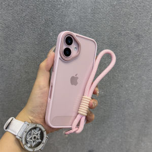Fashionable Pink Acrylic Smooth Surface  Case Anti-Fall High End Protection for 16/16Pro 16Promax 15Pro New Model 14