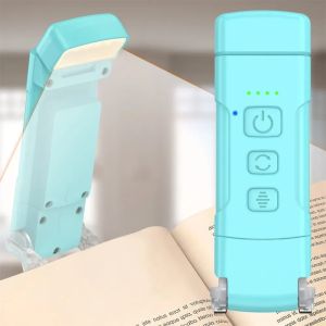 USB Rechargeable Book Light Portable LED Reading Lamp Clip On Bookmark Light for Bedside Desk Night Reading