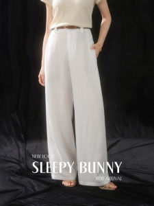 Linen Ramie Loose Culottes Long Trousers Drapey
