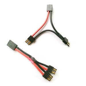 XT60 XT30 EC5 T XT90 TRX Plug Parallel Battery Connector Cable Extension O Separator Plug Adapter With Silicon Wire For Rc Model