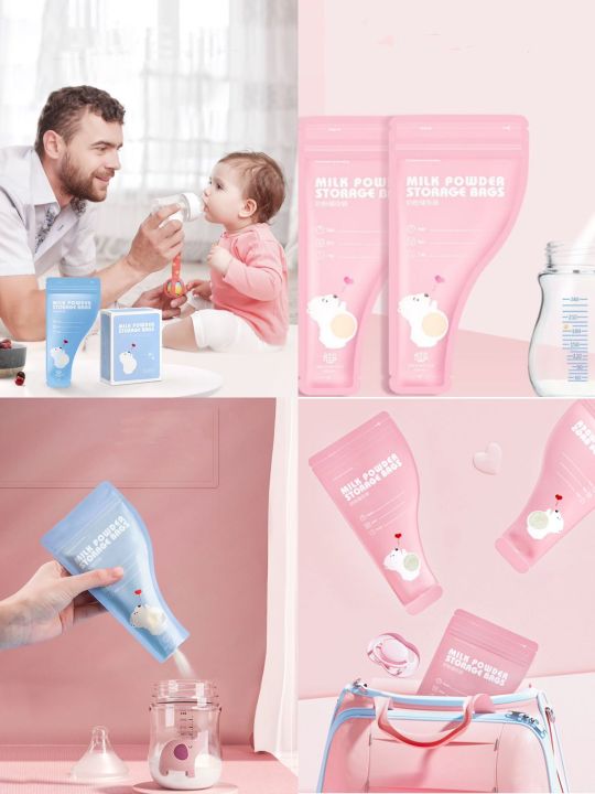 30PCS KANTONG SUSU BUBUK BAYI PORTABLE TRAVELING TEMPAT SUSU BUBUK BAYI SERBAGUNA STORAGE MILK POWDER