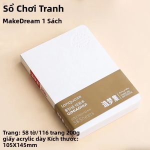 Sổ Vẽ Mini Di Động 200GSM Dành Cho Màu Nước Bút Dạ Quang Acrylic Sơn Dầu Màu Gouache - Sổ Phác Thảo Dành Cho Học Sinh