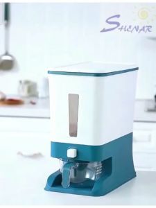 Dispenser Beras 12KG Rice Box Tempat Penyimpanan Beras Otomatis Dengan Wadah Pengering Beras SHENAR