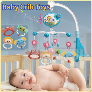 Baby Crib Toys: Controlled Bed Bell & Rotating Infant Rattle