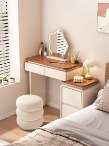 SAMEDREAM | Compact Vanity Table and Dresser One Unit Small Spaces Bedroom