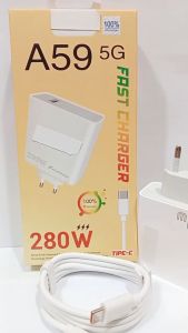 280W Charger HP For OPP A59 5G All For Android Fast Charger Adaptor+Kabel TYPE C MICRO Fast Charging