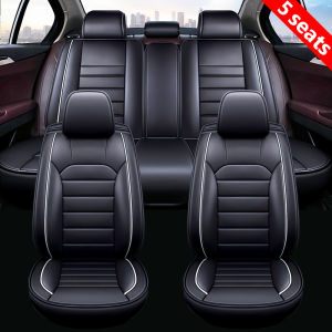 Car Seat Covers PU Leather Car Seat Protector Cushion Universal for Most Toyota Honda Mitsubishi Isuzu Ford Hyundai Nissan Suzuki kia Mazda 5-Seat Car/Suv