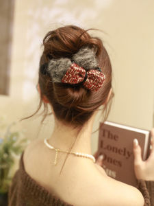 Elegant Butterfly Knot Duckbill Hair Clip Womens New 2025 High-End Autumn Winter Shark Clamp Hair Accessories Fresh out