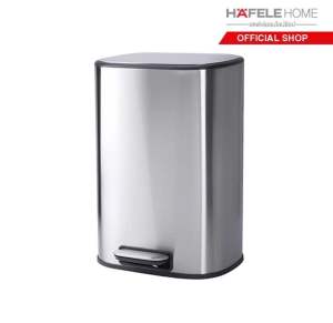พร้อมส่ง HAFELE ถังขยะสแตนเลสสตีลแบบเหยียบระบบปิดนุ่มนวล 12 ลิตร