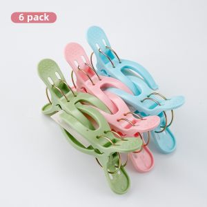 Large Size Plastic Clothesline Clips Multi-Functional Windproof Socks Drying Clips Clothing Anti-slip Clips Household Use