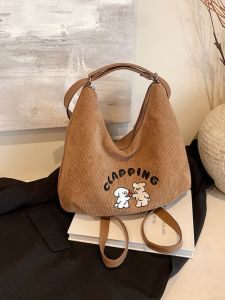 Daily Commute Doggie Tote Crossbody Backpack Oxford Cloth Ladies Bag for School And Work Commuting Fall 2024 Style