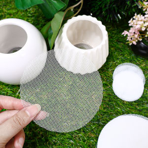 50/100PCS Round Drainage Hole Screens Prevent Soil Loss Bonsai Tool Pot Mesh Sheet Hole Flowerpot Bottom Net Breathable Gasket
