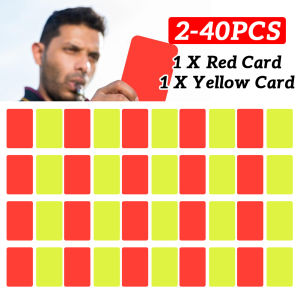 Red Card Skillful Manufacture Soccer Referee Tool Red Yellow Cards for Football Match Training 3.2X4.3 inch