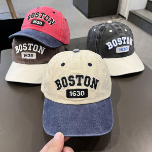 2-8 Years Letter Embroidered Baby Baseball Cap Washed Cotton Sun Hat for Girls Boy Adjustable Kids Trucker Cap