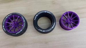RED SPIDER 4 Cái 66mm Lốp Cao Su Lốp Xe Cho 1/14 MJX HYPER GO 1/16 Arrma MOJAVE JJRC RC Xe Nâng Cấp Bánh Xe Các Bộ Phận