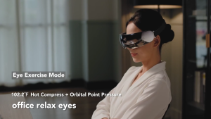 SKG E7 Eye Massager Smart Heated Eye Massager for Migraines Adaptive Temple Massage Bluetooth Music Improve Eye Circulation Reduce Dry Eyes