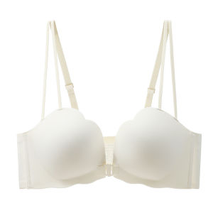 Miiow | Wireless Bra Womens Underwear Front Buckle Gather Small Chest Appears Large Flat Chest Special Lift Auxiliary Breast No Trace Beautiful Back Bra