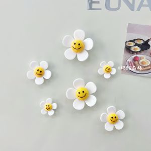 Nhãn Dán Tủ Lạnh Mặt Cười Hoa Mặt Trời 3D Trang Trí Từ Tính Dễ Thương Để Lại Lời Nhắn Nền Nhãn Dán Tủ Lạnh Trang Trí Nhà