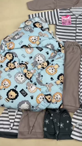 Risyababystore Paket baju bayi Ekonomis Set selimut Baju bayi lengan pendek Celana bayi popok bayi Setelan Baju bayi lengan panjang