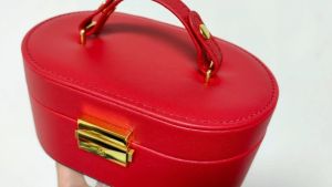Jewelry Box Travel Jewelry Organizer Multifunction Necklace Earring Ring Storage Box Double Layer