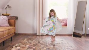 Khăn tắm áo choàng tắm POPO BT4 cho bé đi biển đi bơi chống lạnh có mũ trùm đầu thấm hút nước nhanh