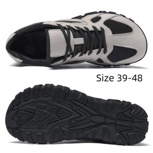 SUPERLI 4E Men Wide Toe walking shoes Barefoot Shoes Breathable non slip Wide Width Fashion Men Sneakers Size 39-48