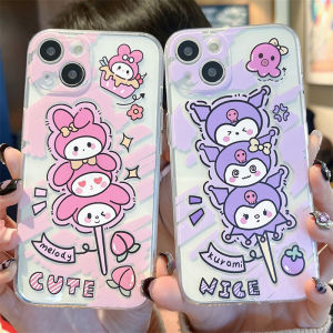 Cute Kitty Cat Phone Case for Apple 15Promax Iphone 14 Fun 13Mini New Model 12 Hello Kitty 11 Chirimen Dog 17 Melody 8P Soft Shell 7/6